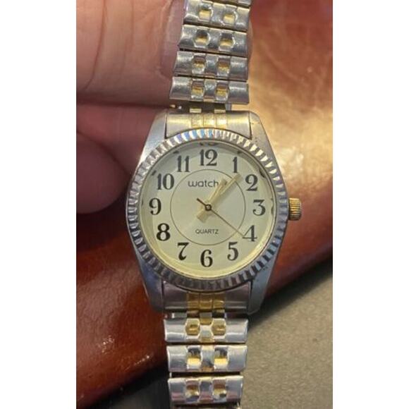 Women's Two Tone 25mm Watch-it Watch, Expansion Band - Picture 2 of 2